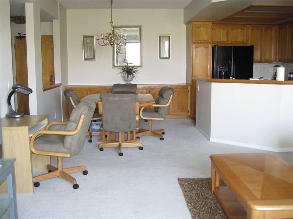Computer Table and Dining Area