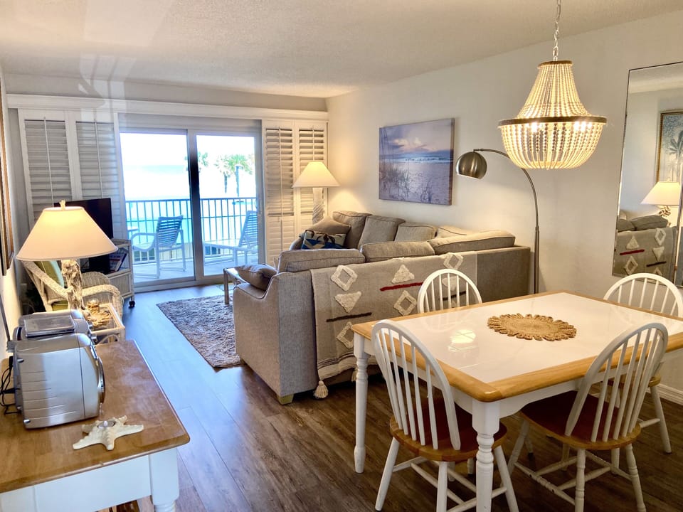 Renovated dining room and living space