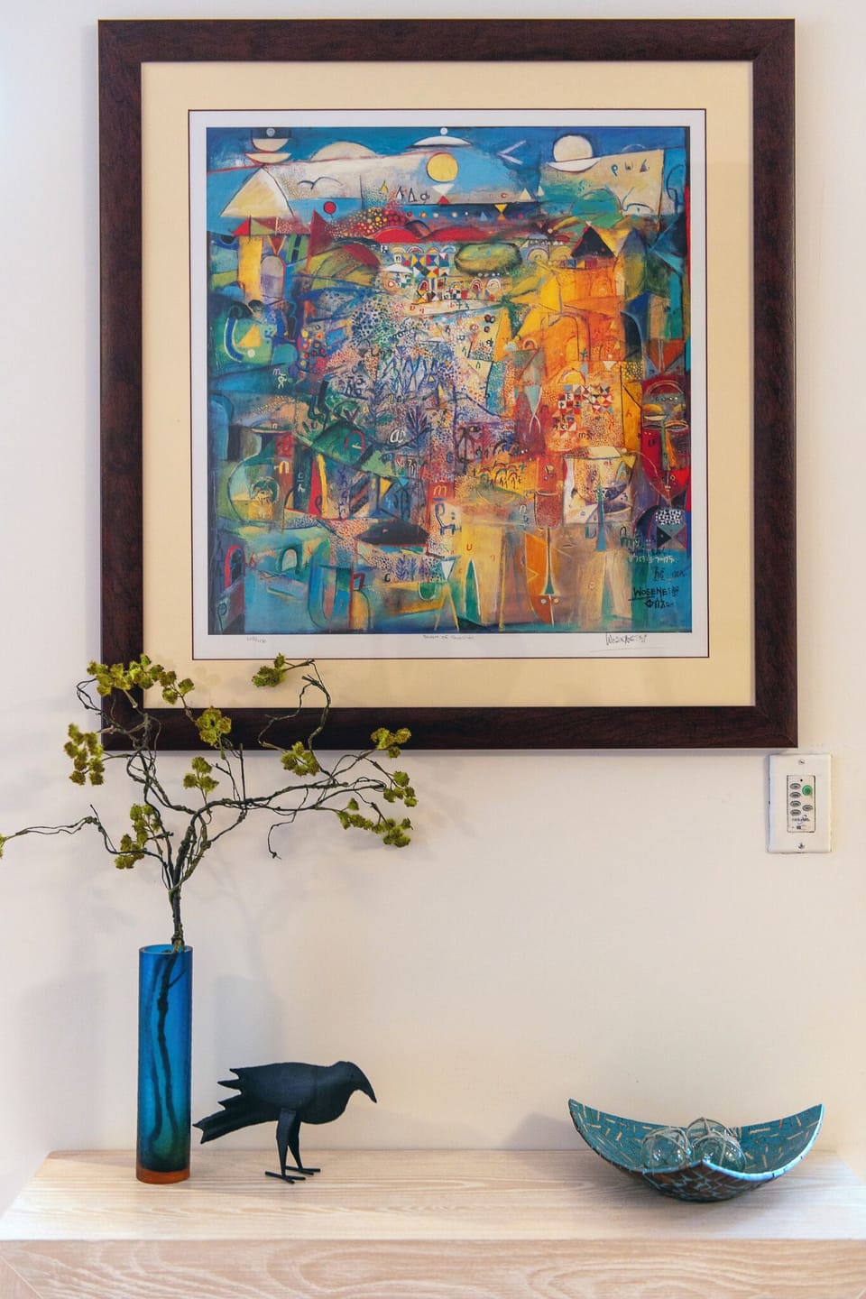 Curated art collection 