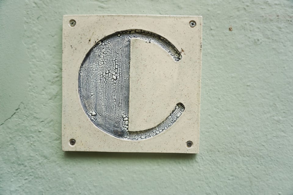 Apartment signage