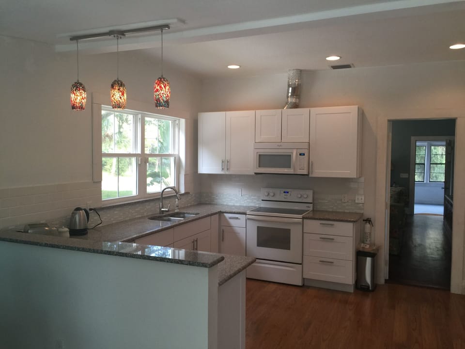 Kitchen with new modern appliances
