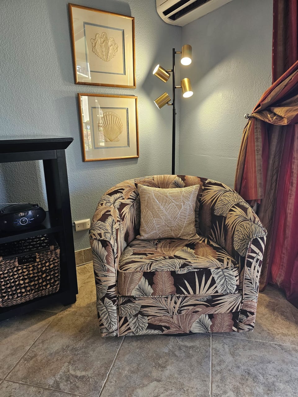 Cozy reading corner