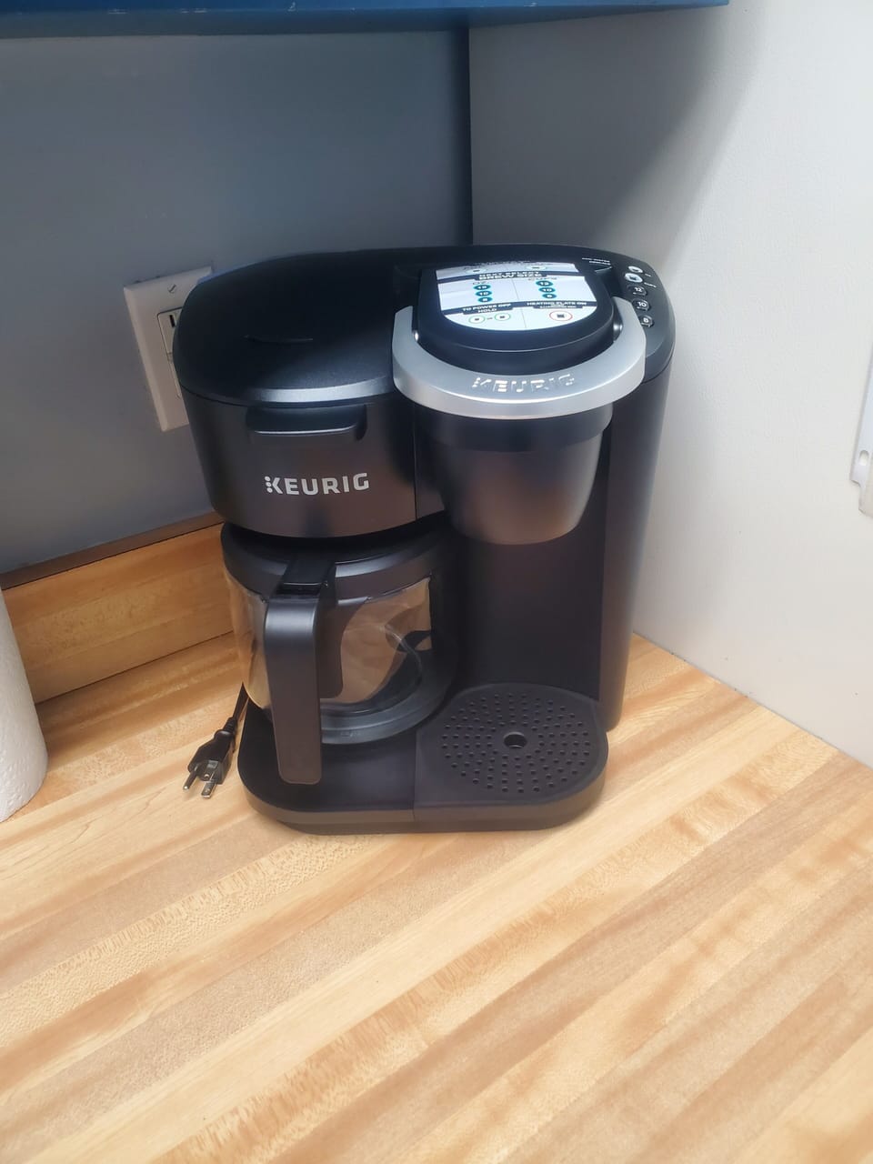 Regular drip and K Cup coffee maker.  We do not provide the coffee.  