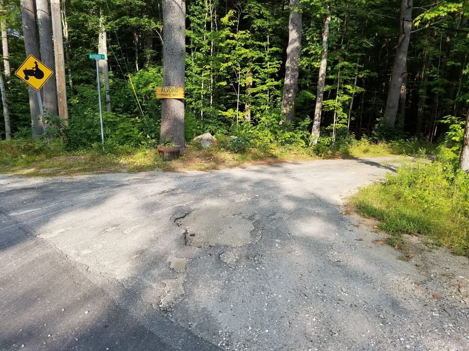 Entrance from RT 113, 1 mile from town center.