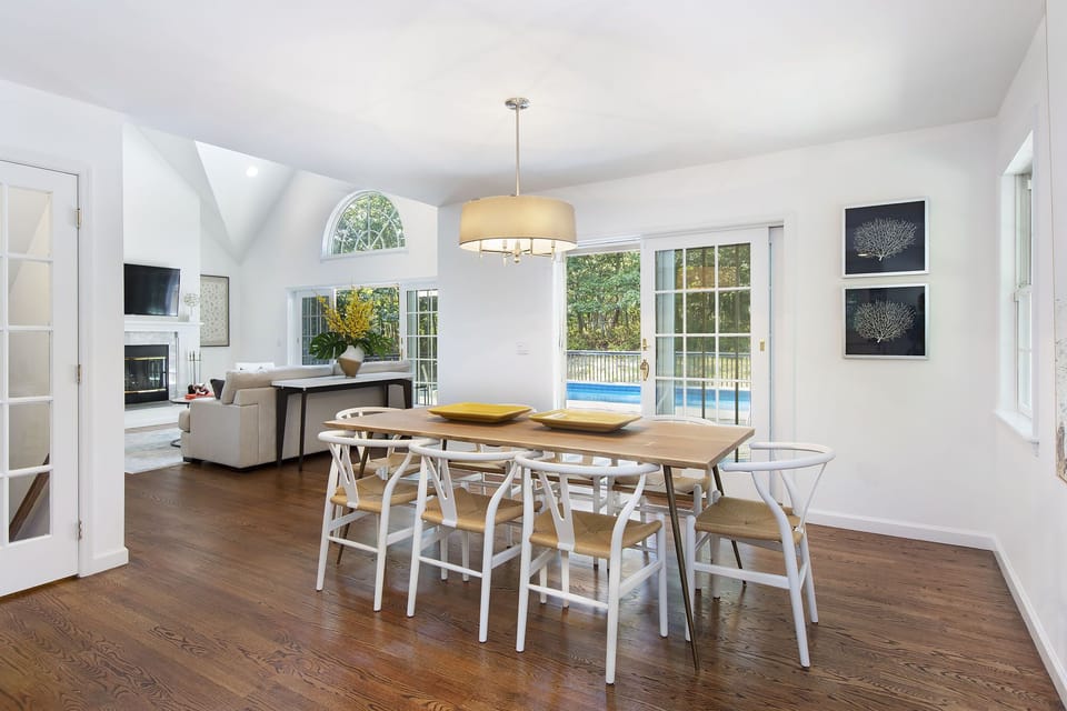 Dining Area open to pool & BBQ
