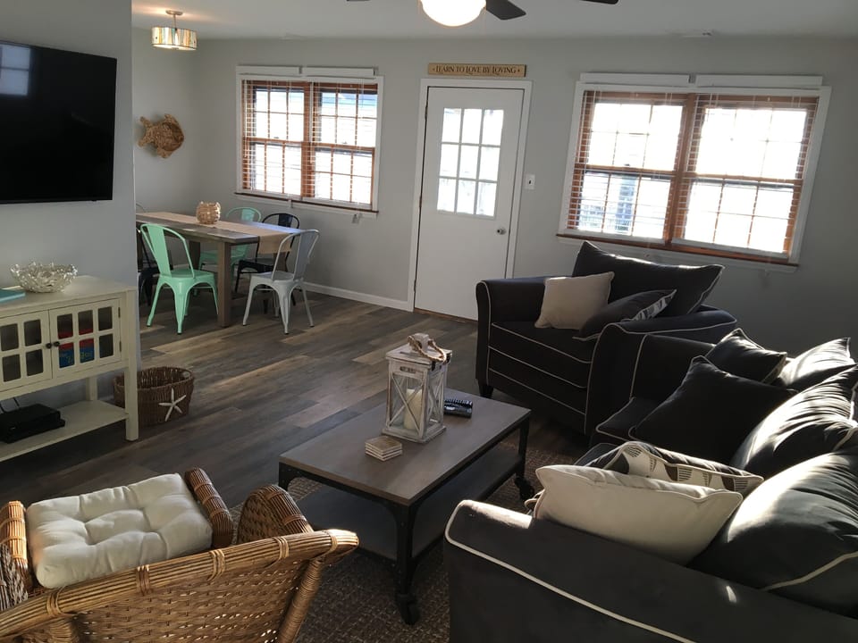 Main family area, leads to front porch 