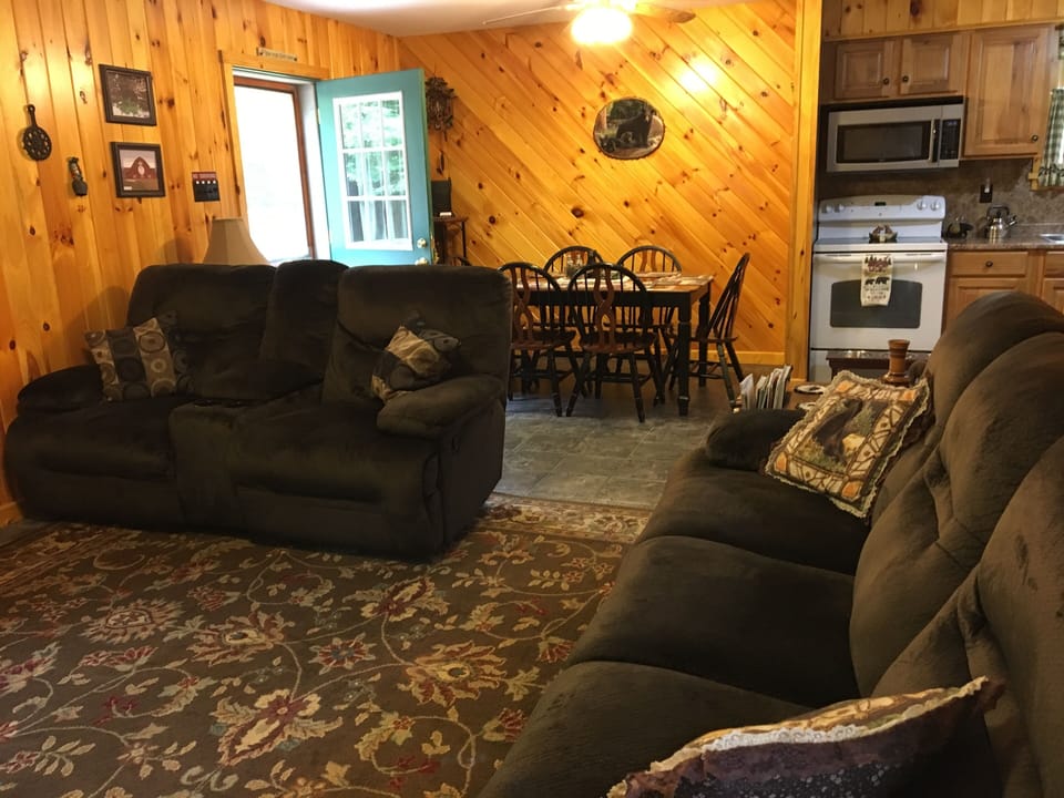New reclining sofa and reclining loveseat