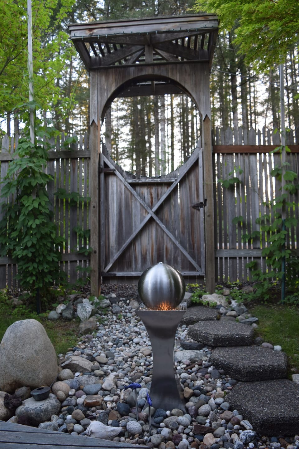 Kings Cove  from inside the gate