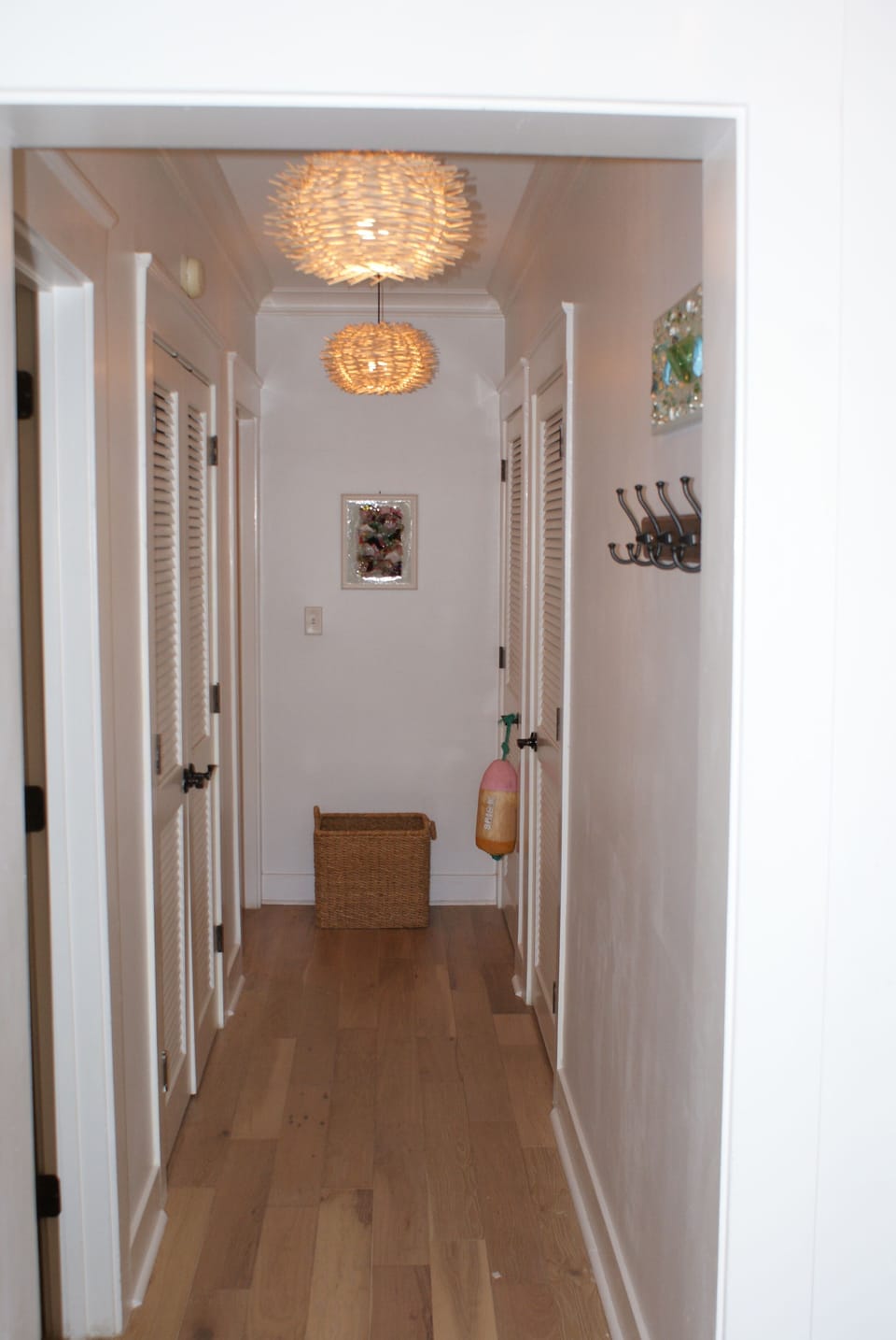 entry hall - all bedrooms on first floor off this hall. 