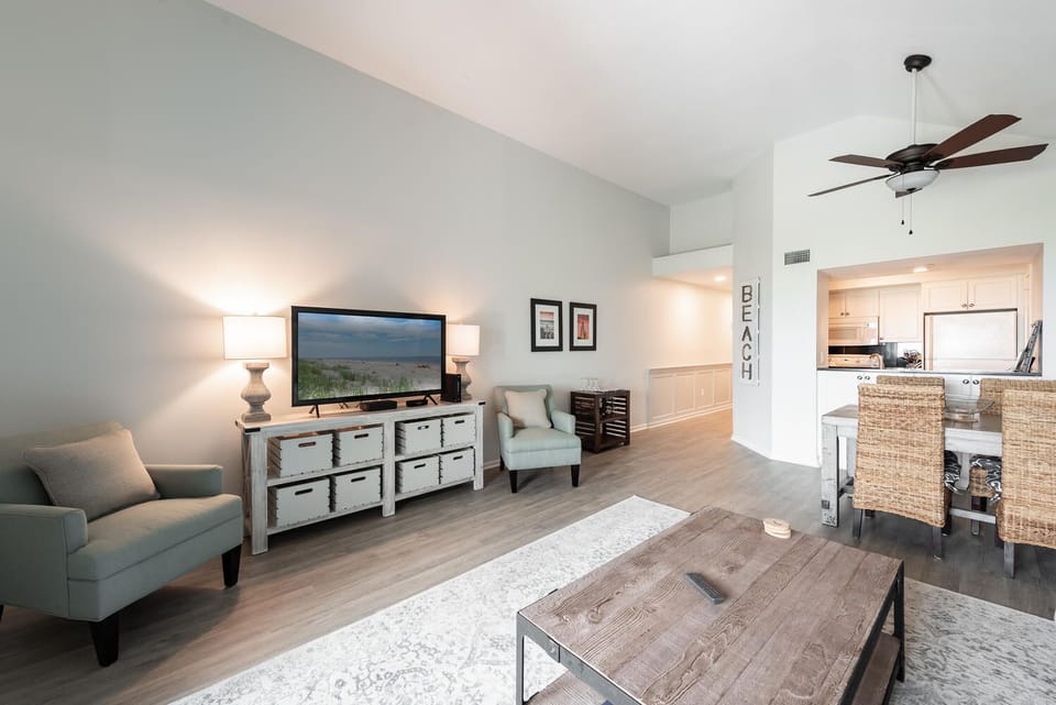 Main room, newly renovated.