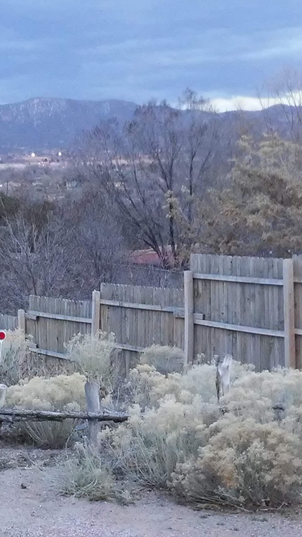 View of Sangre de Cristo Mountains from our property