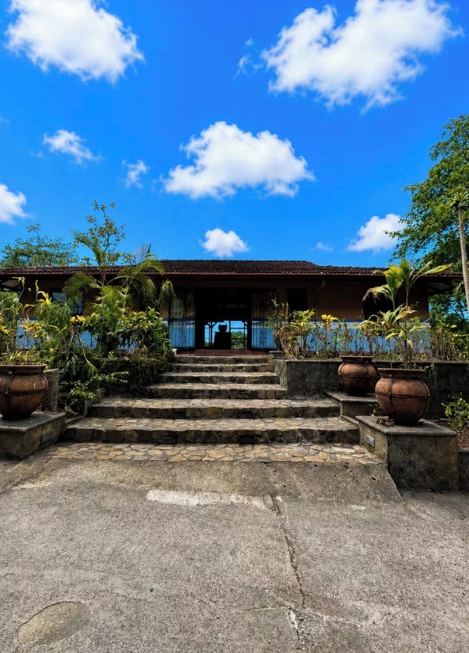 The pool house