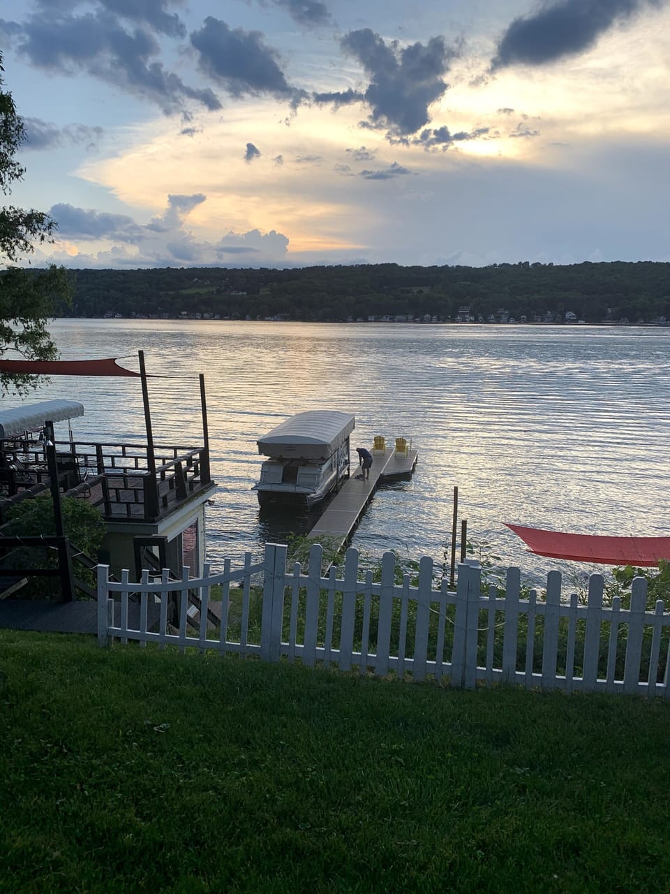 Brand new 50 foot dock with swim platform