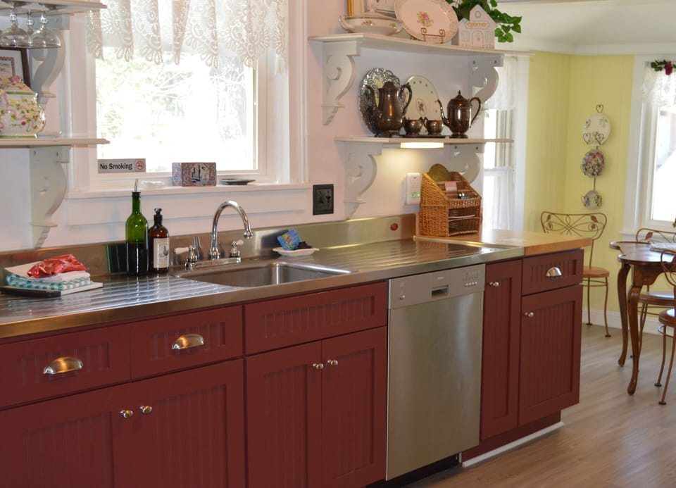 Kitchen is completely stocked with everything you need to cook & basic spices