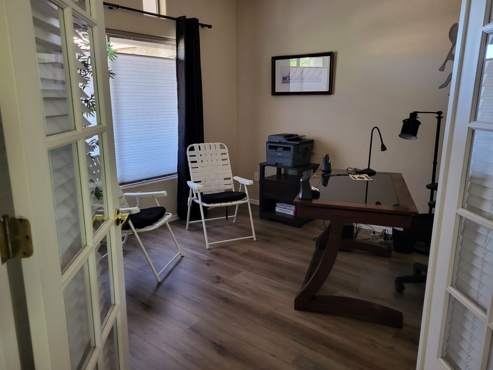 Office/den with desk