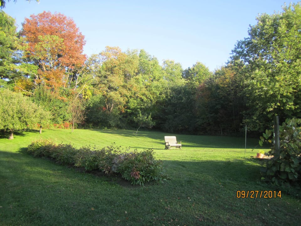 Enjoy a spectacular sunset or view of the hills from the glider rocker.