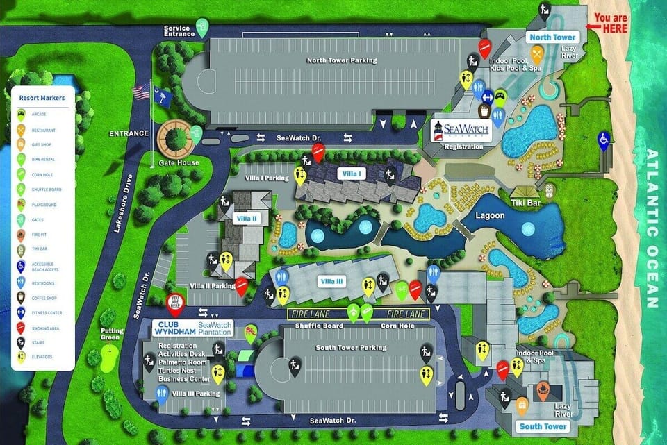 SEA WATCH RESORT ONSITE MAP