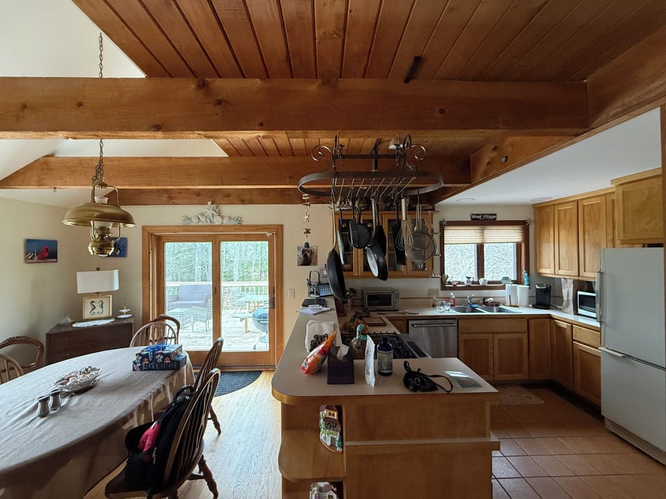 Dining area and kitchen