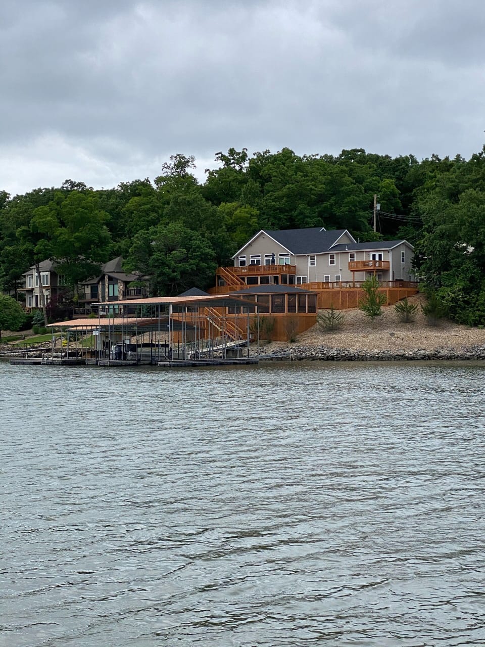 View of house from lake 