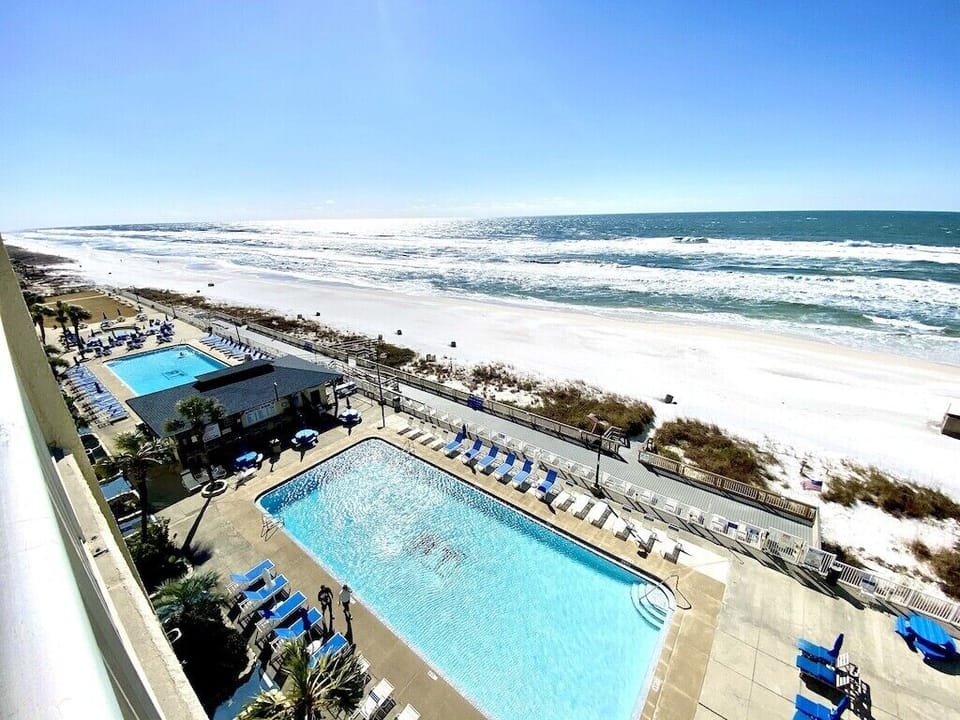 Beach Chair Service Included Seasonally
Two Pools, Hot Tub, Tiki Bar, Poolside Cafe