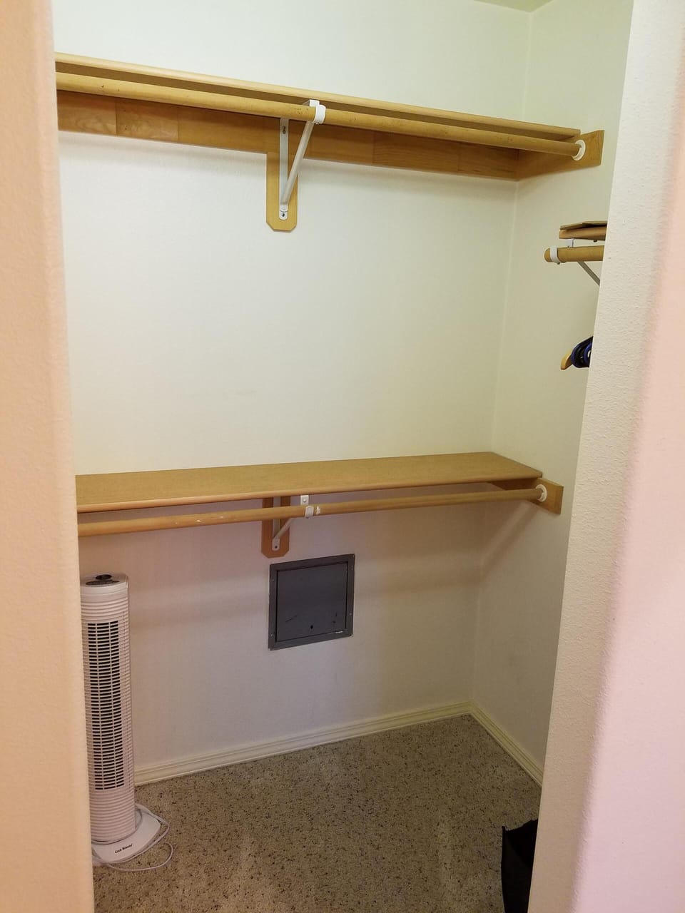 Walk-in closet in master