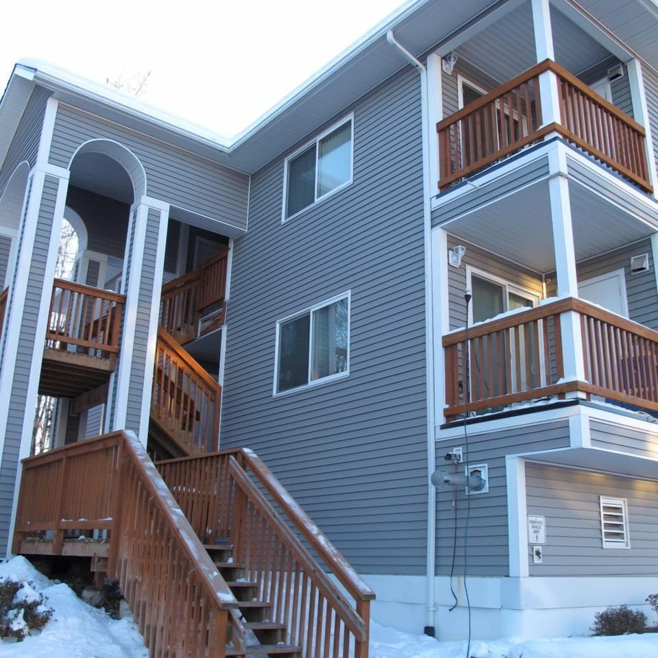 Building view in the winter
