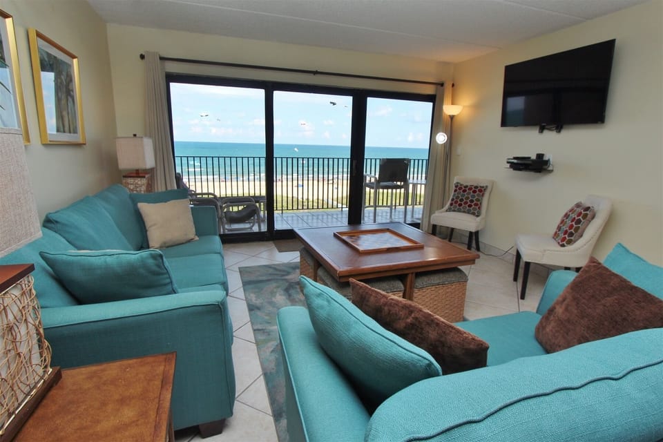 Living Room with Amazing View Of The Ocean
