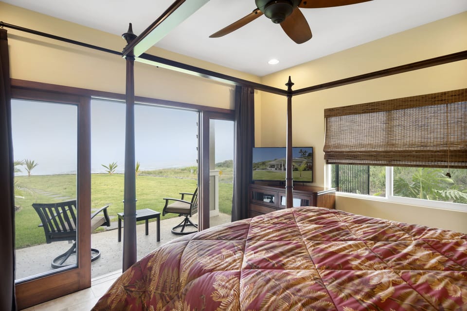 Queen bedroom with a great view