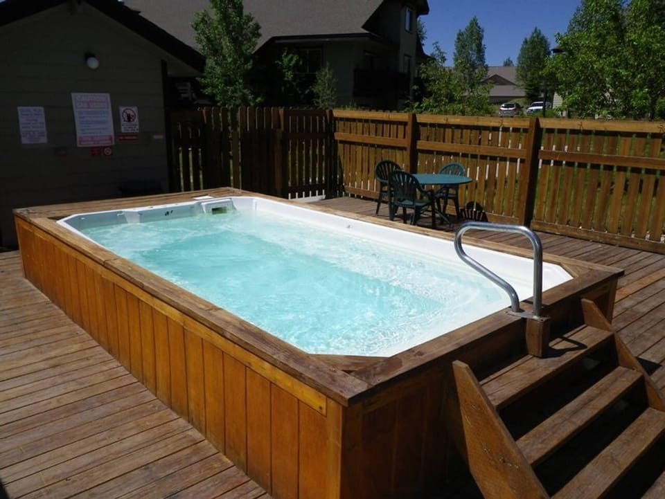Large hot tub in center of condo complex.  Fits 12+ people.
