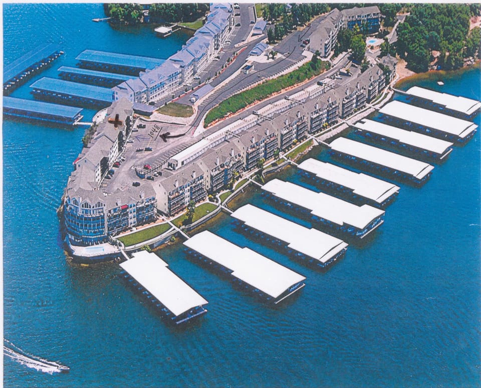 This is the Ledges Complex from the water. The x is our condo.