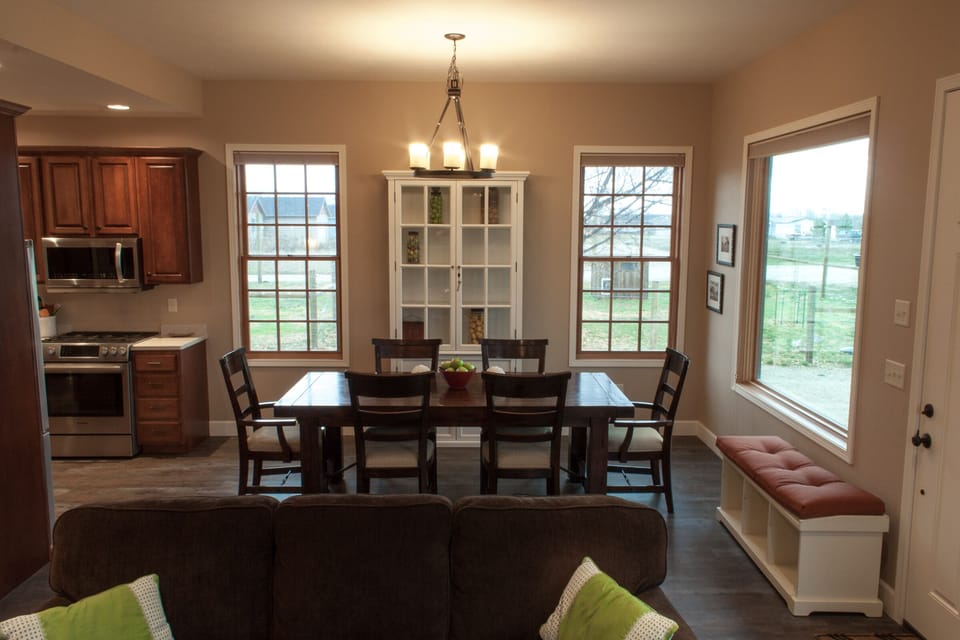 dining area, viewed from living area.