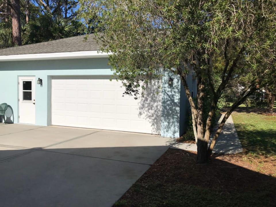 Two car garage