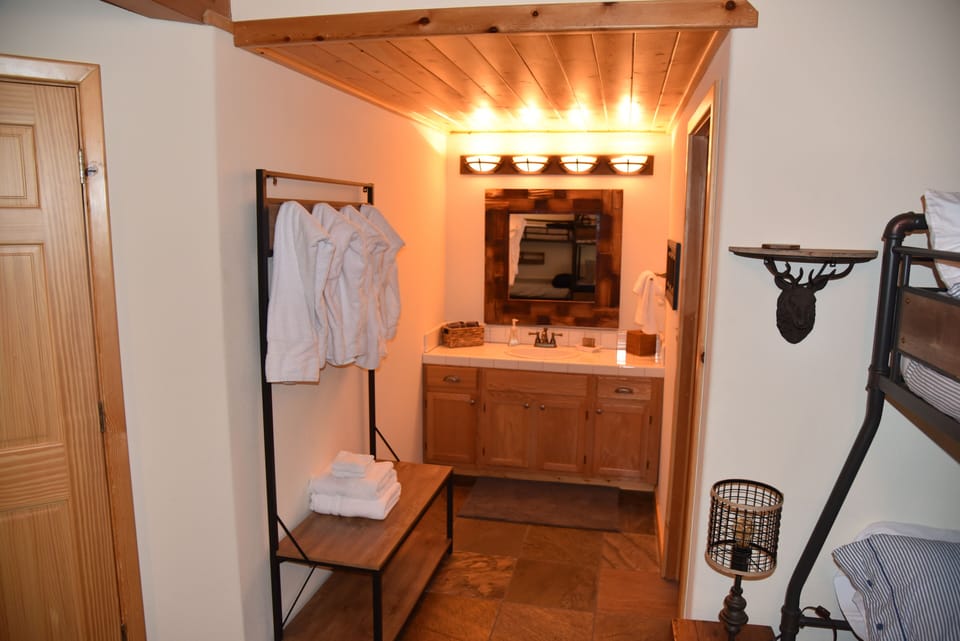 en-suite vanity in bunk room