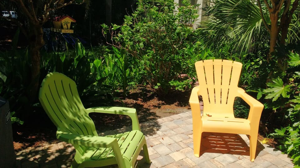New expanded patio area directly off of main living area