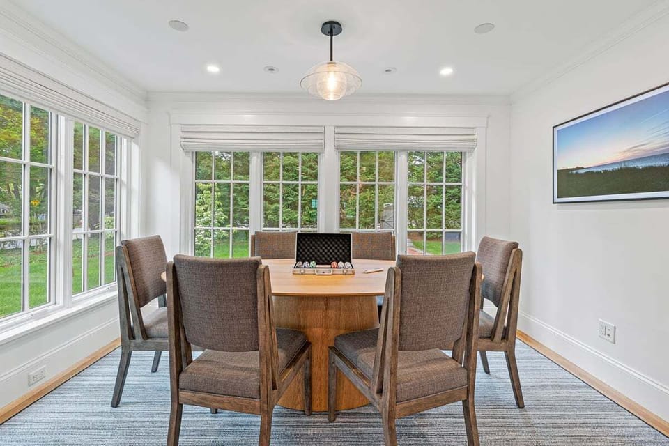 Plus a card table room just off the living room