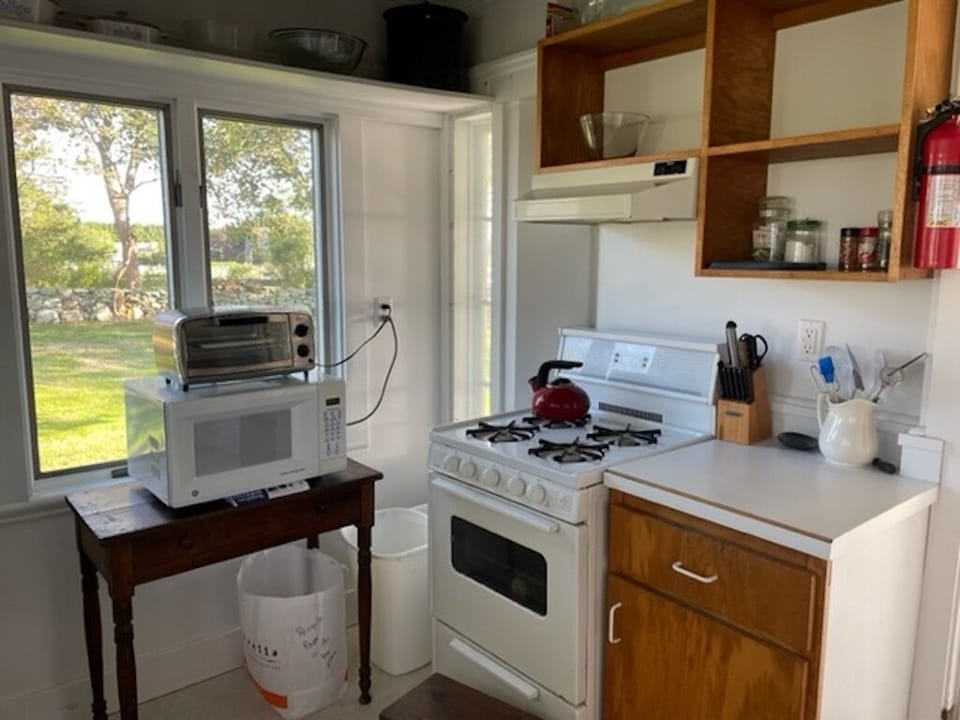 A small but functional kitchen
