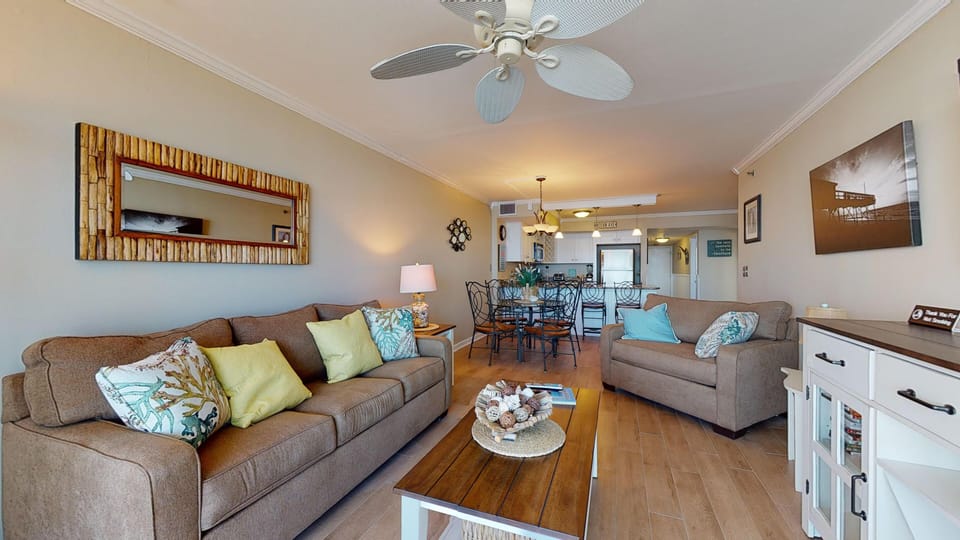Lots of seating for your family with Roku TV's for all your favorite streaming