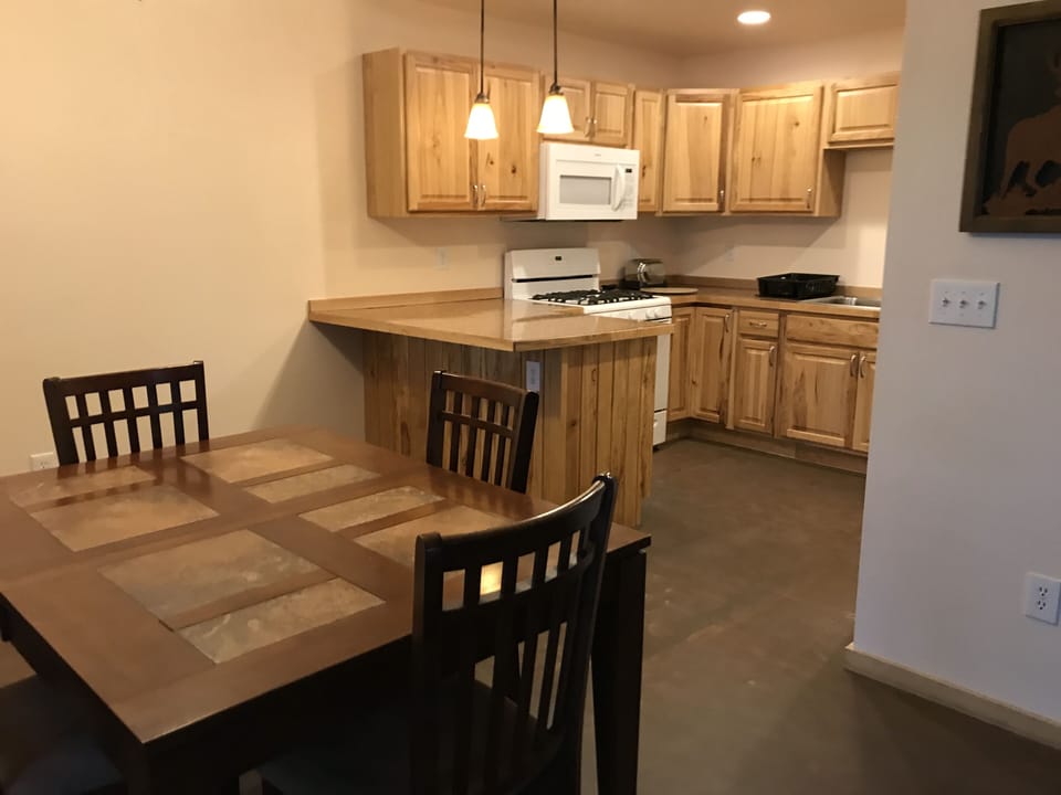 Kitchen and dining room