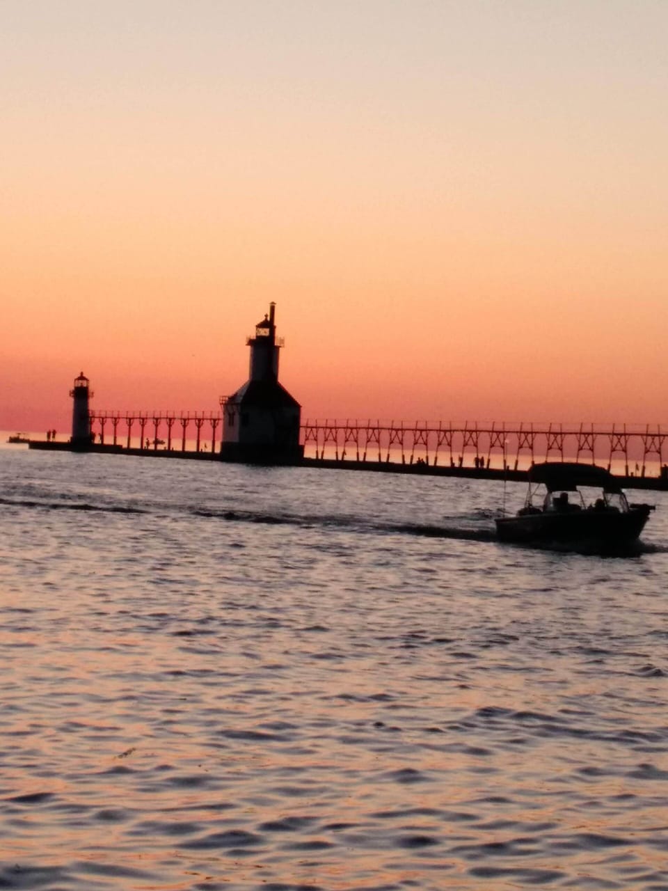 Lighthouse at sunset - Silver Beach, St. Joseph, Mi. (Approx. 13 mi drive)