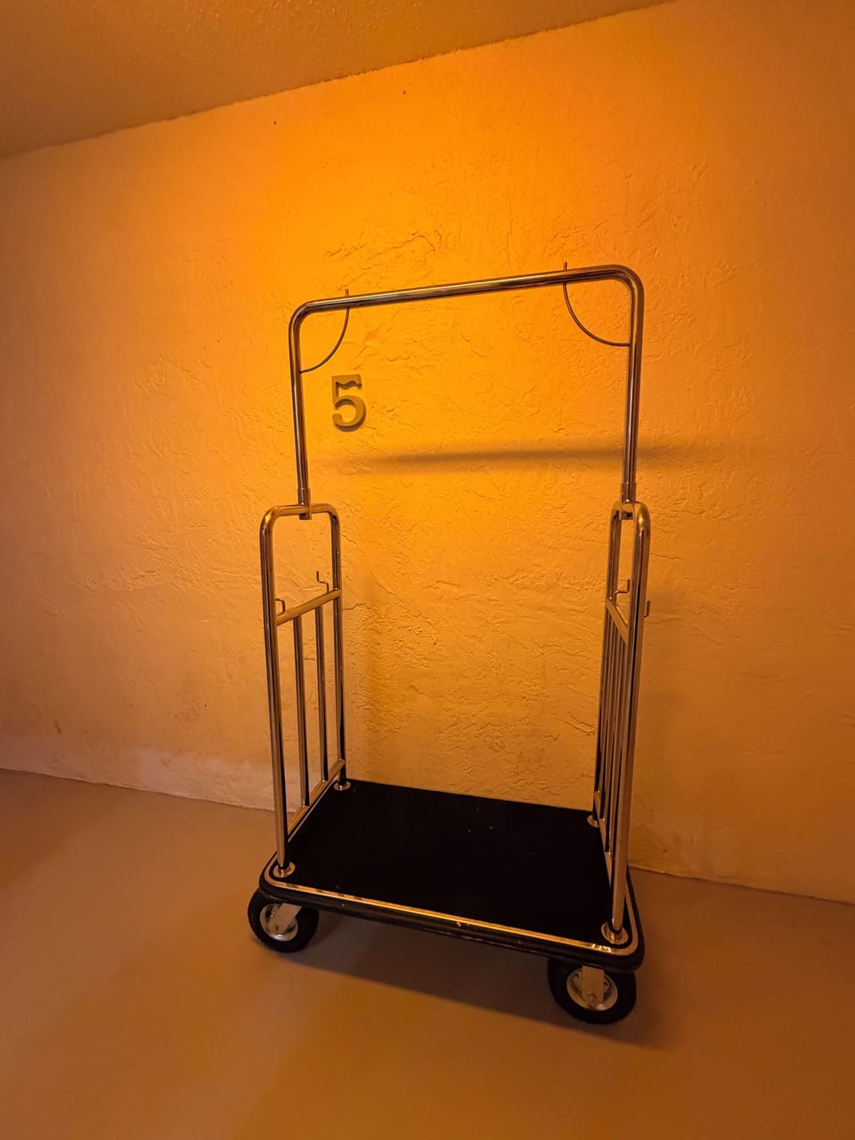 Luggage cart found on each floor