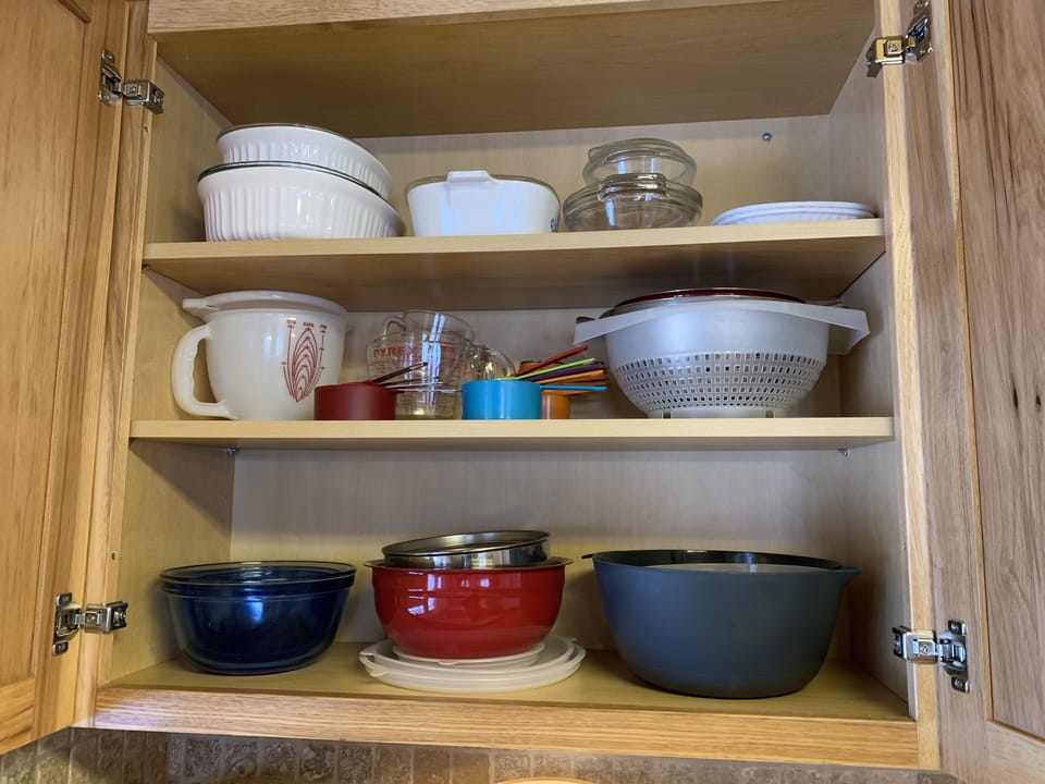 Fully stocked kitchen with all of the necessities