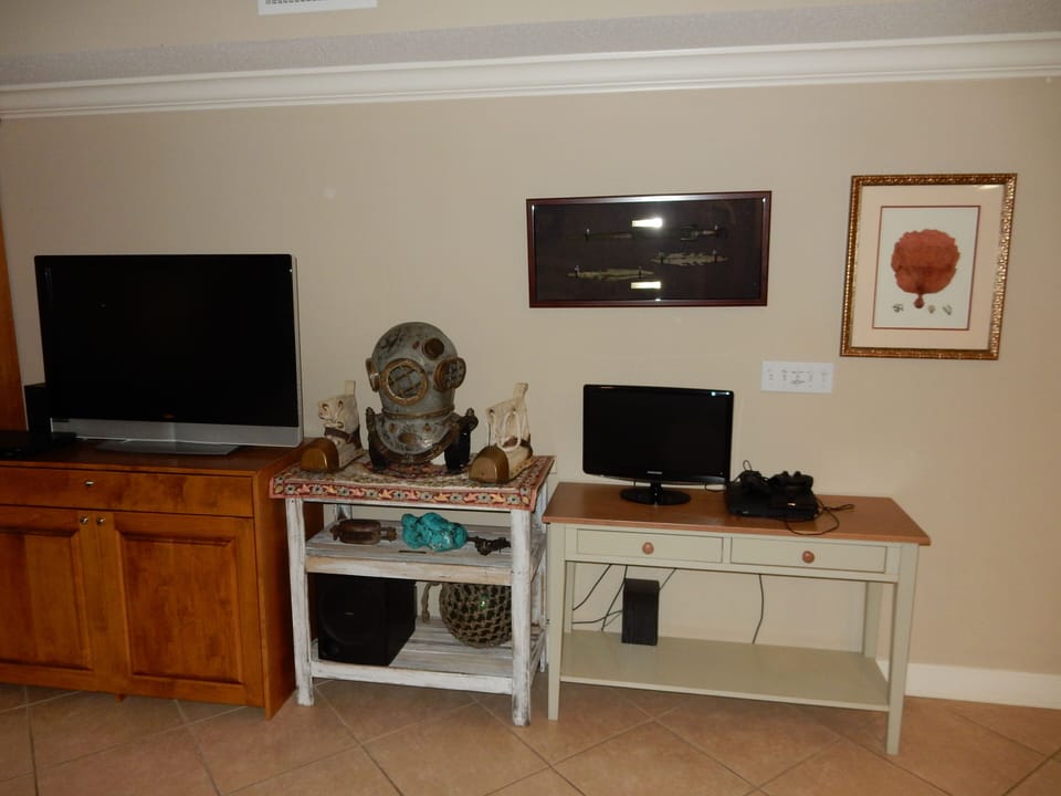 PlayStation 3 with games.  The kids won't get bored!  Dad can look at artifacts!