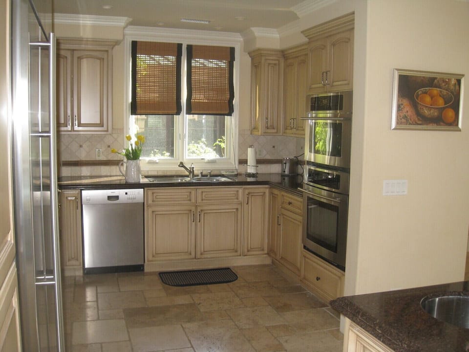 Gourmet kitchen ready for cooking
