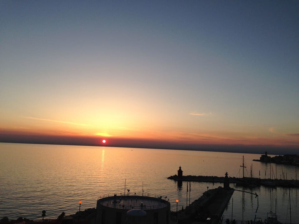 Sunset view from terrace