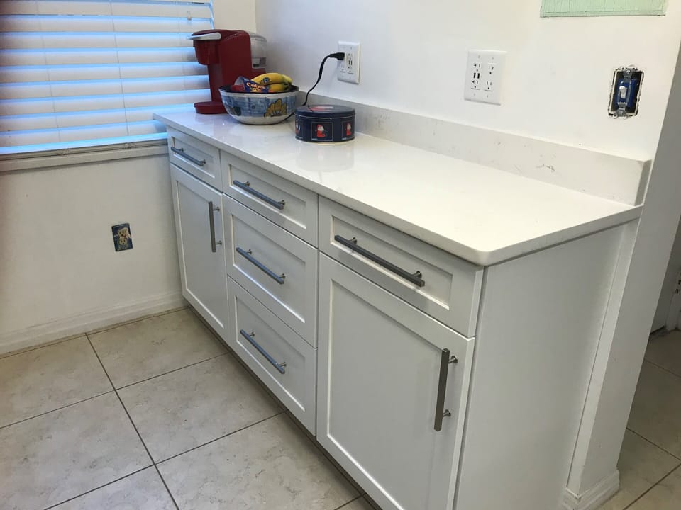 More counter space and storage
