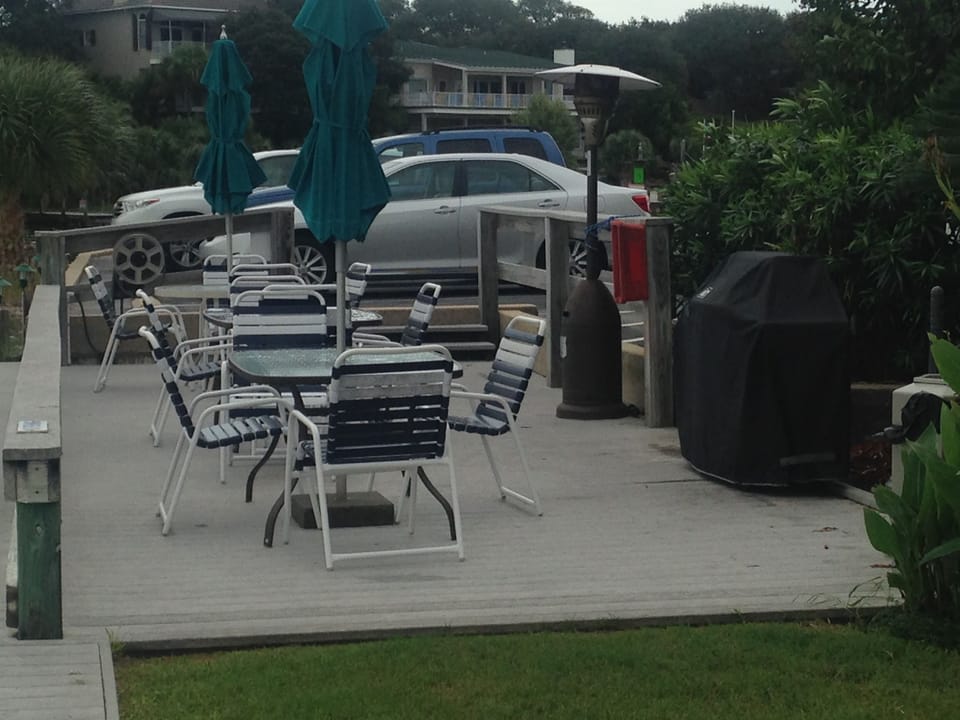 Plenty of outdoor areas to sit and visit while grilling your favorite meals