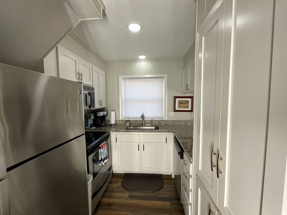 Remodeled Kitchen with small appliances and amenities to cook any meal. 