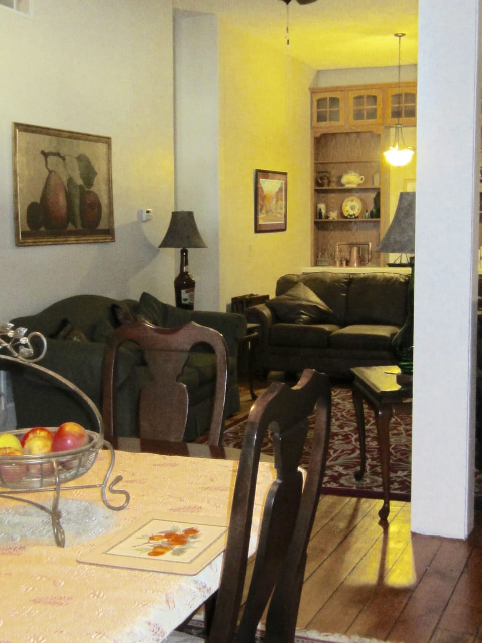 Dining Room and living room view