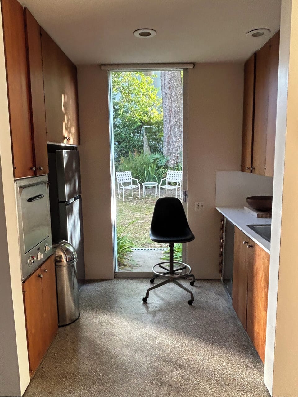 kitchen looking towards garden
