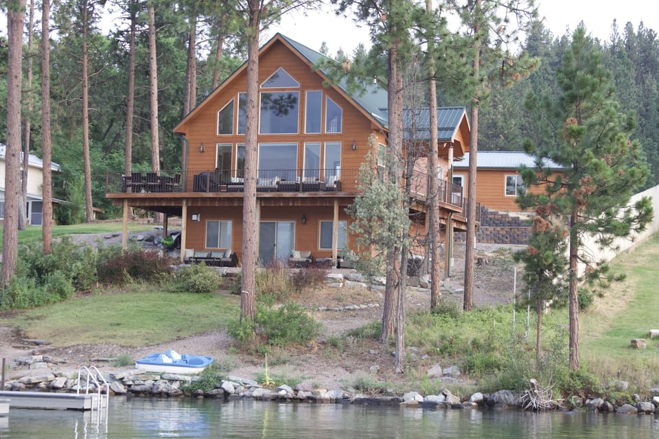 View of house from the lake